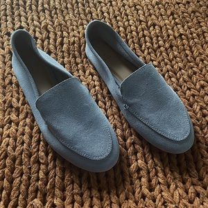 A New Day - baby blue suede loafers / flats